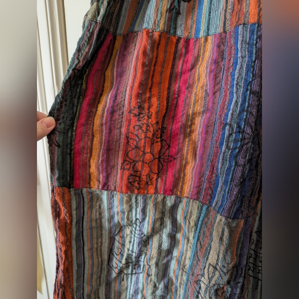 Multicolor Patchwork Pants - image 3